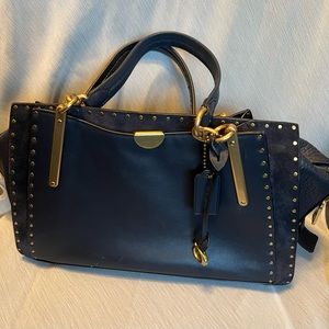 Coach 31020 Midnight Navy Dreamer 36 with rivets - gently used